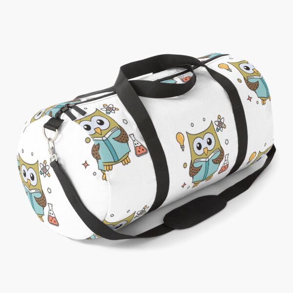 Item preview, cute owl reading a science textbook designed and sold by rasagamastore.