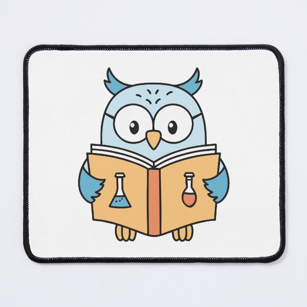 Item preview, Owl reading a science textbook designed and sold by rasagamastore.