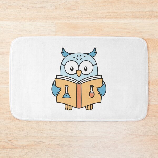 Item preview, Owl reading a science textbook designed and sold by rasagamastore.