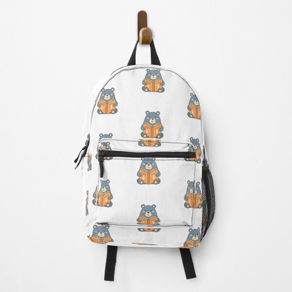 Item preview, Doodle illustration of a cute bear reading a book designed and sold by rasagamastore.