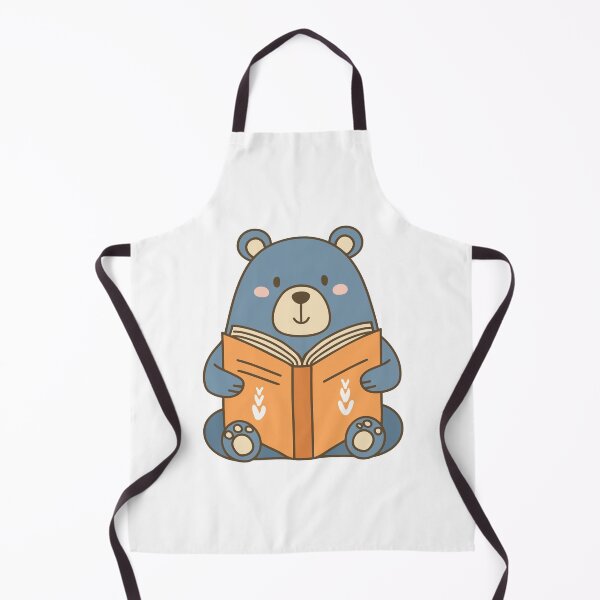 Item preview, Doodle illustration of a cute bear reading a book designed and sold by rasagamastore.