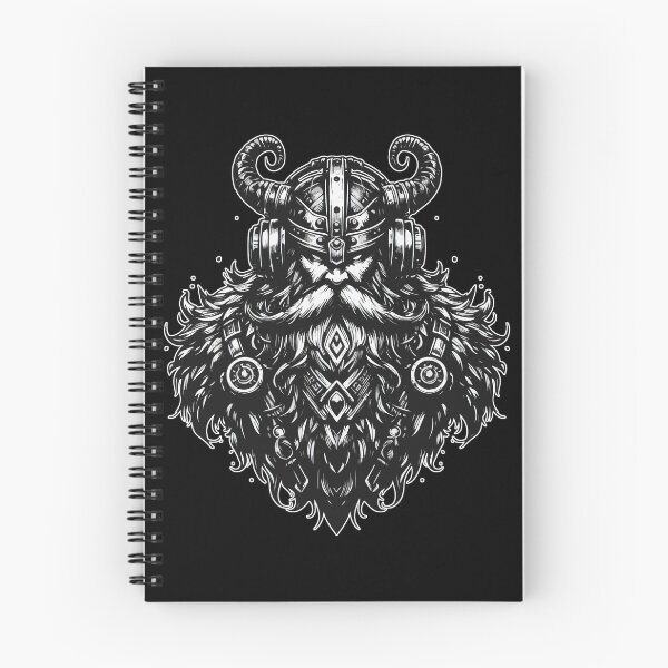 Item preview, Monochromatic Viking Beard with Headphone designed and sold by TomFrontierArt.