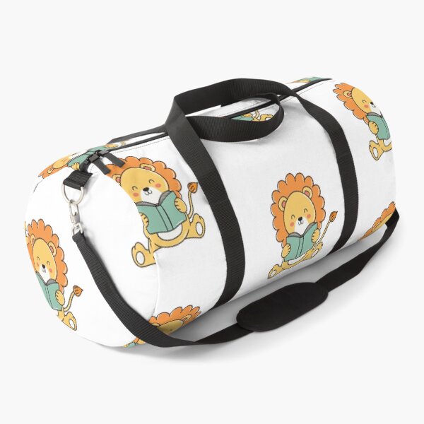 Item preview, Doodle of a cute lion reading a book designed and sold by rasagamastore.