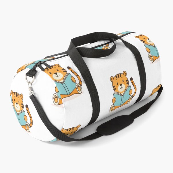 Item preview, Doodle illustration of a cute tiger reading a book designed and sold by rasagamastore.