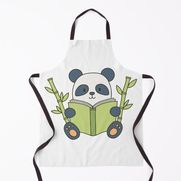 Item preview, Doodle illustration of a cute panda reading a book designed and sold by rasagamastore.