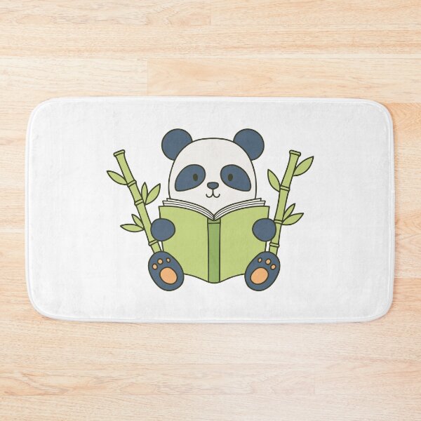 Item preview, Doodle illustration of a cute panda reading a book designed and sold by rasagamastore.