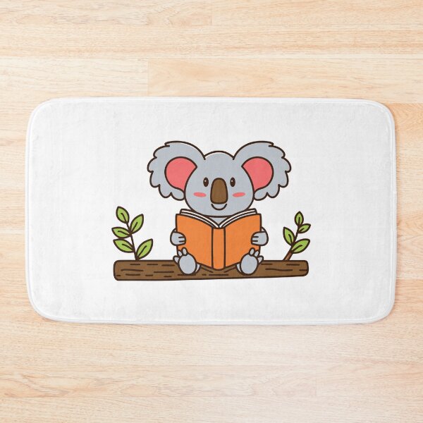 Item preview, cute koala reading a book on a tree designed and sold by rasagamastore.