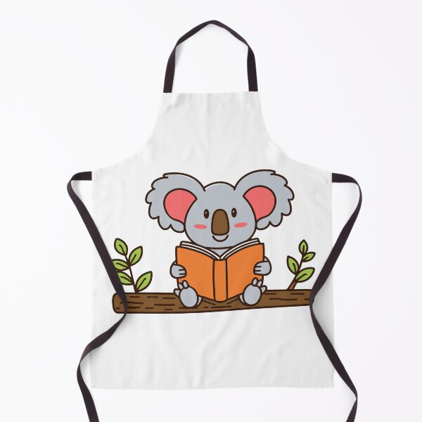 Item preview, cute koala reading a book on a tree designed and sold by rasagamastore.
