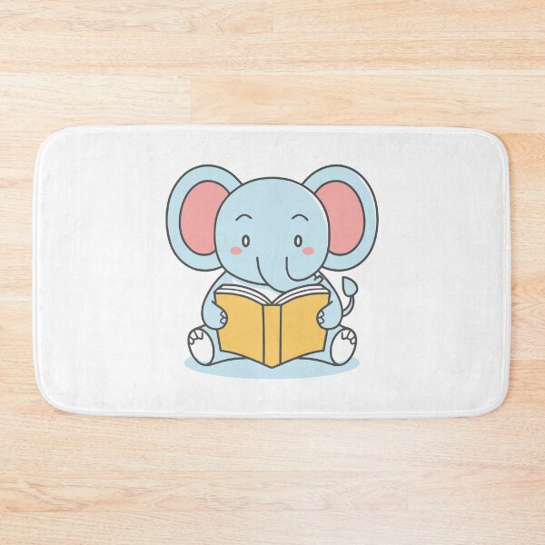 Item preview, Cute elephant reading a book designed and sold by rasagamastore.