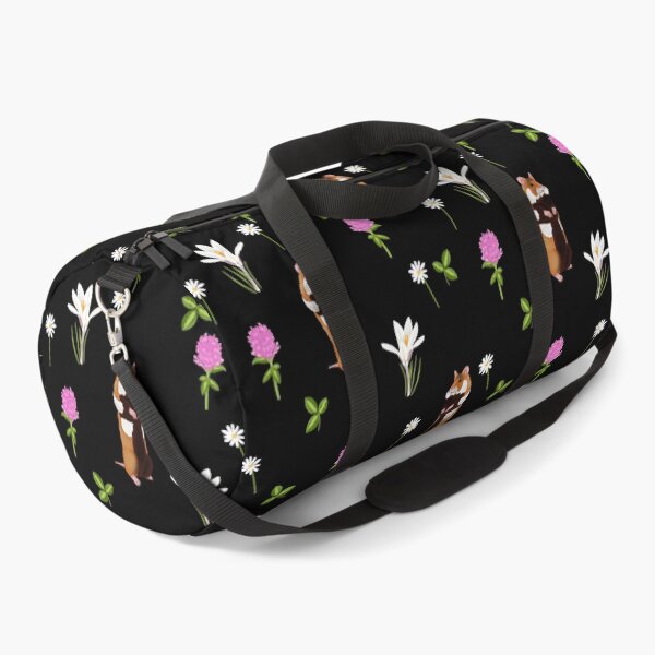 Item preview, European hamster in a flower filled meadow (black) designed and sold by Naty Design Prague.