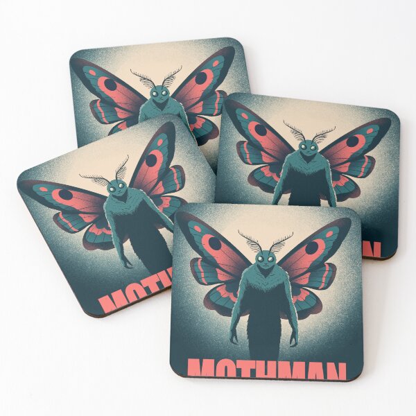 Item preview, Mothman Poster Cryptid Legend Illustration designed and sold by Arctic frame studio.