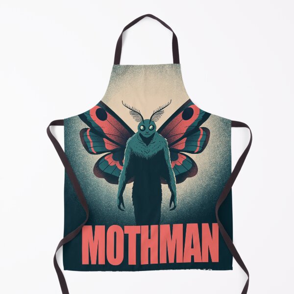 Item preview, Mothman Poster Cryptid Legend Illustration designed and sold by Arctic frame studio.