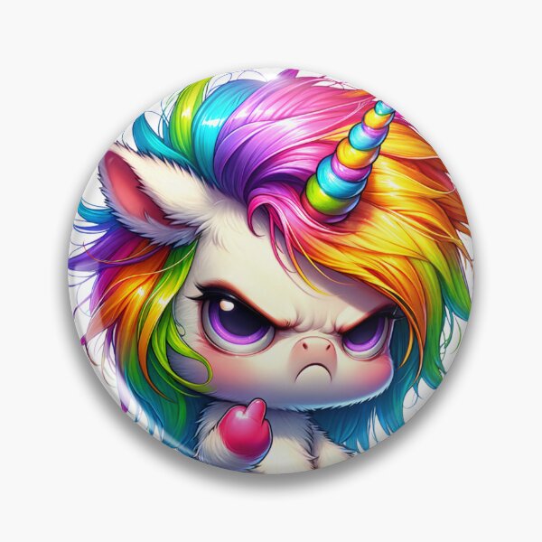Item preview, Angry grumpy unicorn with sarcastic text designed and sold by LoneAngel.