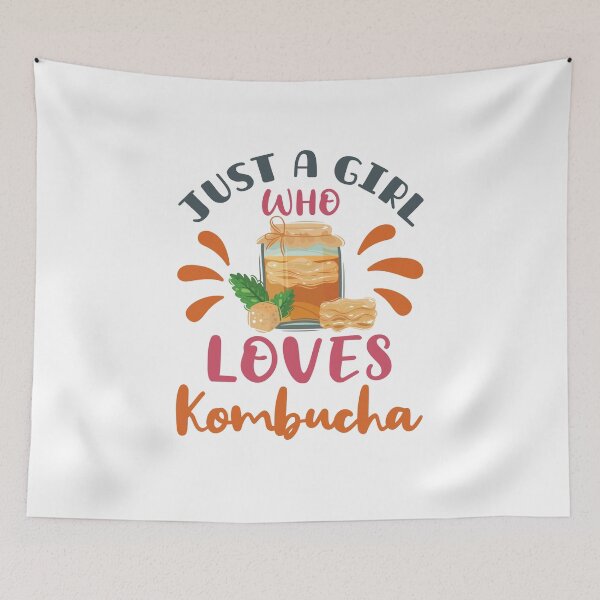 Item preview, Just a Girl Who Loves Kombucha designed and sold by jaygo.