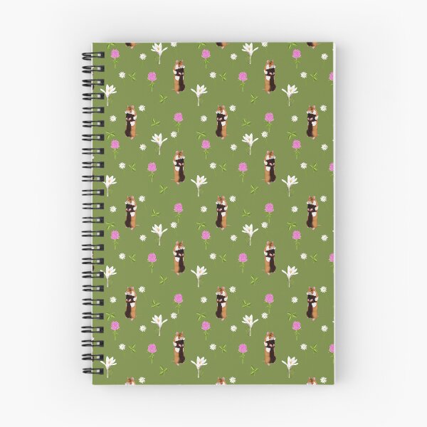 Item preview, European hamster in a flower filled meadow (khaki) designed and sold by Naty Design Prague.