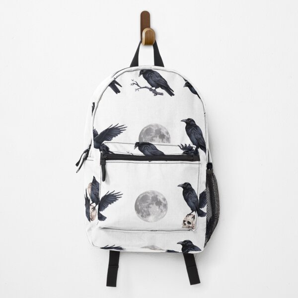 Item preview, Trendy Black raven crow ,skull and moon Pack designed and sold by SOUFIANE1991.