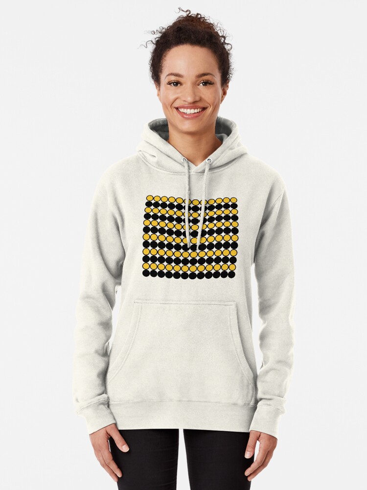 black and yellow striped sweatshirt