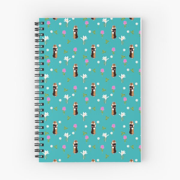 Item preview, European hamster in a flower filled meadow (Turq) designed and sold by Naty Design Prague.