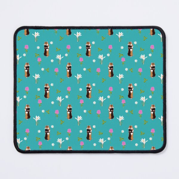 Item preview, European hamster in a flower filled meadow (Turq) designed and sold by Naty Design Prague.