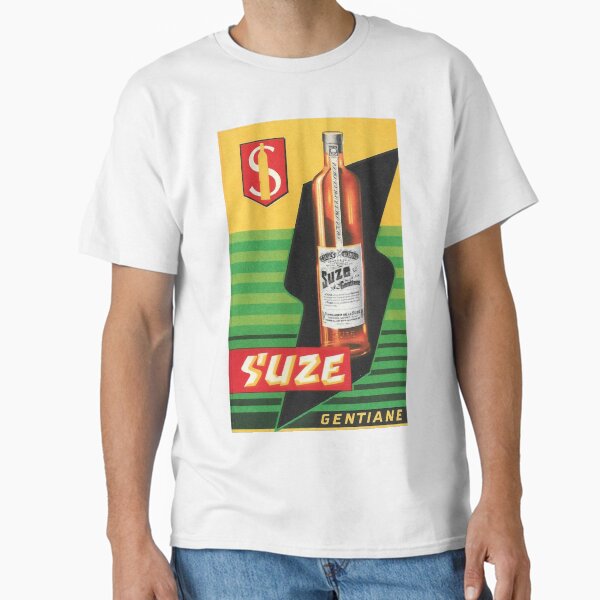Item preview, SUZE advertising poster - vintage Apéritif with yellow and green Gentian designed and sold by Studio RTN.