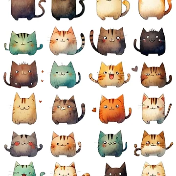 Artwork thumbnail, Cat pattern by Ash44444