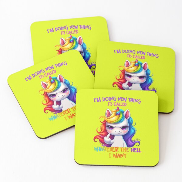 Item preview, Unicorn taking charge, sarcastic funny horse designed and sold by LoneAngel.