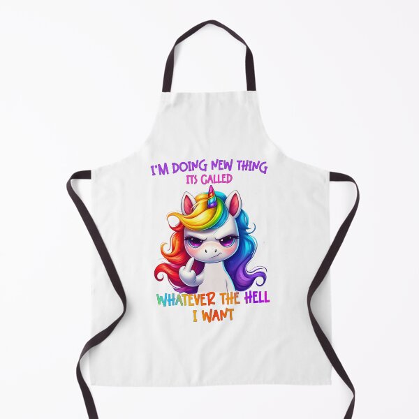 Item preview, Unicorn taking charge, sarcastic funny horse designed and sold by LoneAngel.