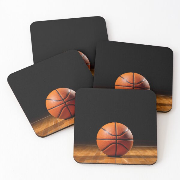Artikelvorschau, Basketballball auf dunklem Hintergrund. Sportkunst. entworfen und verkauft von GiriaGallery.