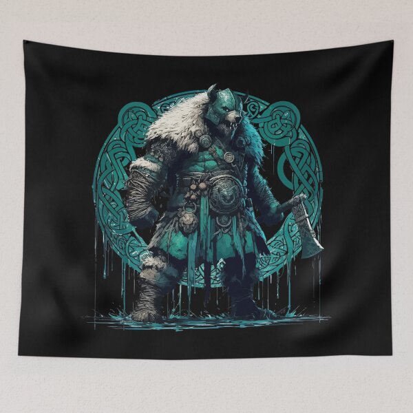 Item preview, Viking Warrior Bear Knotwork designed and sold by TomFrontierArt.