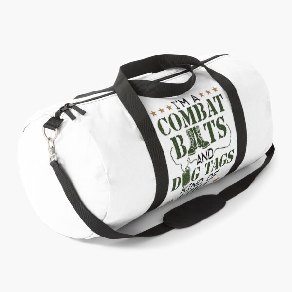 Item preview, I'm a Combat Boots and Dog Tags Kind of Girl Military Women designed and sold by jaygo.