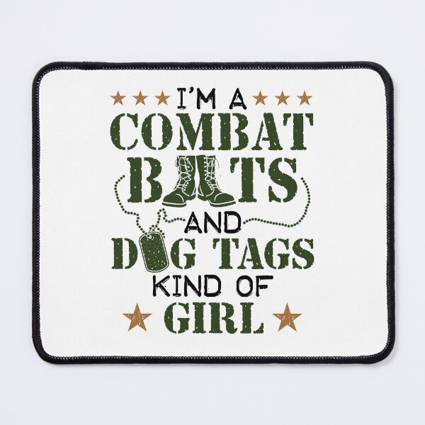 Item preview, I'm a Combat Boots and Dog Tags Kind of Girl Military Women designed and sold by jaygo.