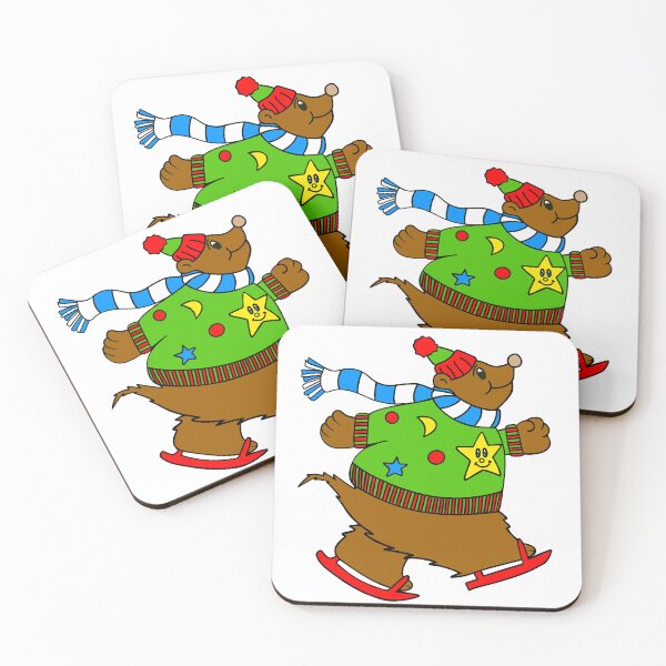 Item preview, Cute Bear Ice Skating designed and sold by Sartoris Art.
