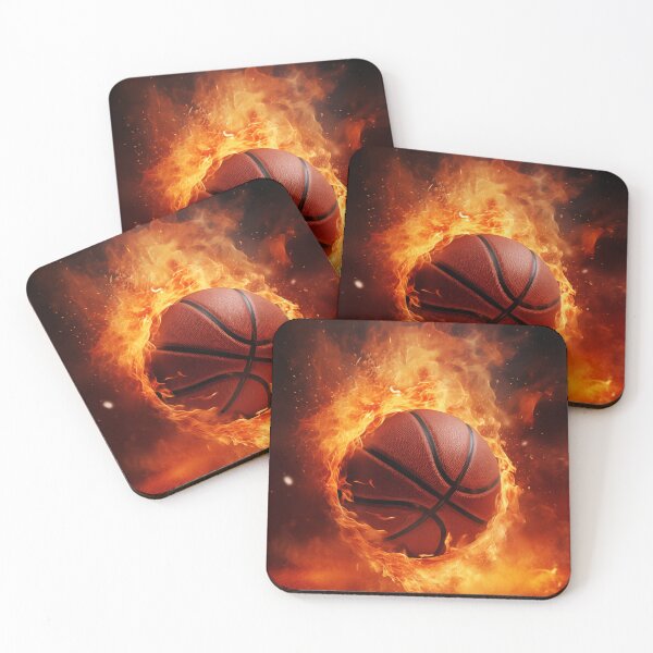 Item preview, Basketball. Ball on fire. Sports art. designed and sold by GiriaGallery.