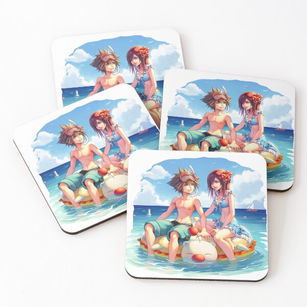 Item preview, Sora and Kairi at the beach designed and sold by Lali-Holley.