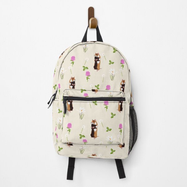Item preview, European hamster in a flower filled meadow (cream) designed and sold by Naty Design Prague.