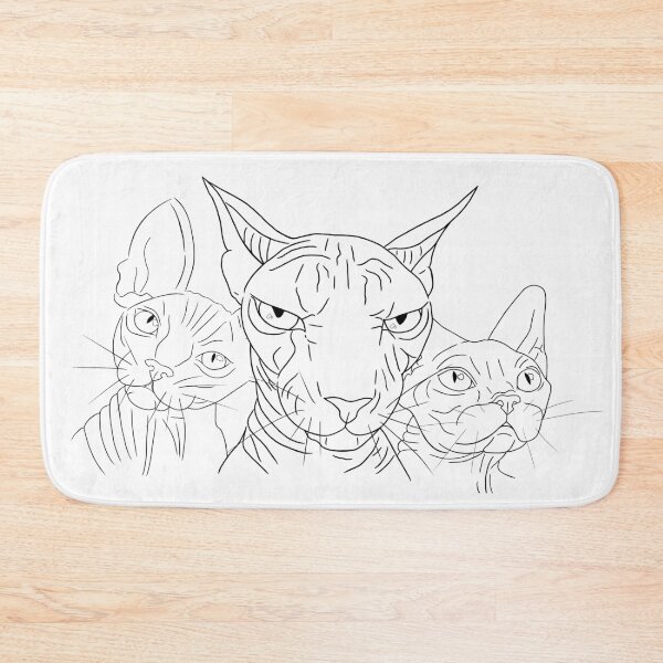 Item preview, Sphynx Cats . Portrait. Line. designed and sold by KateQR.