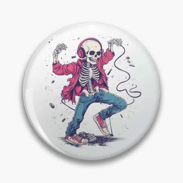 Item preview, Dancing Skeleton - Groovin' Skeleton DJ designed and sold by VividDesignsArt.