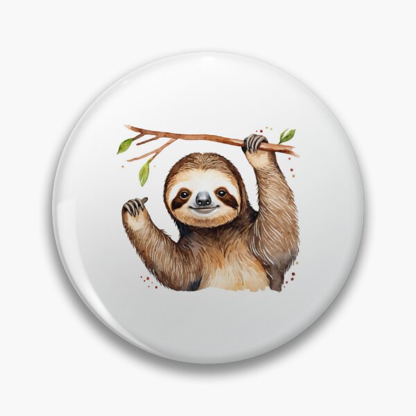 Item preview, Trendy sloth, Watercolor Sloth on Branch  designed and sold by SOUFIANE1991.