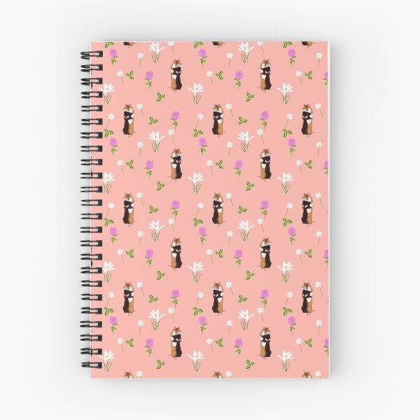 Item preview, European hamster in a flower filled meadow (peach bud) designed and sold by Naty Design Prague.