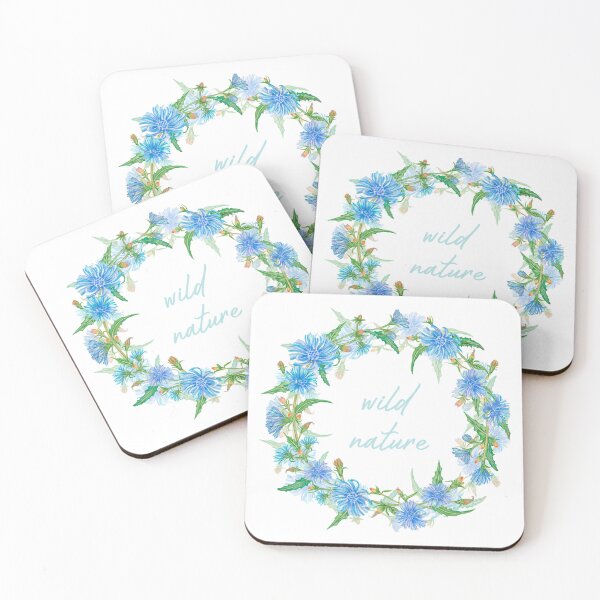 Item preview, Blue chicory wreath designed and sold by IrinaAvdeeva.