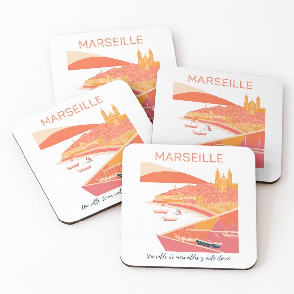 Item preview, Marseille - illustration basilique designed and sold by vitrar.