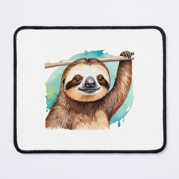 Item preview, Trendy sloth, Watercolor Sloth on Branch designed and sold by SOUFIANE1991.