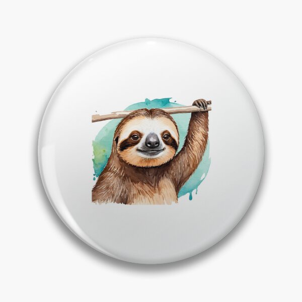 Item preview, Trendy sloth, Watercolor Sloth on Branch  designed and sold by SOUFIANE1991.