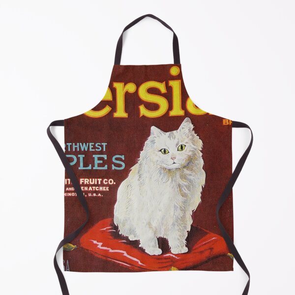 Item preview, Vintage retro advert featuring a Persian cat designed and sold by colliophoto.