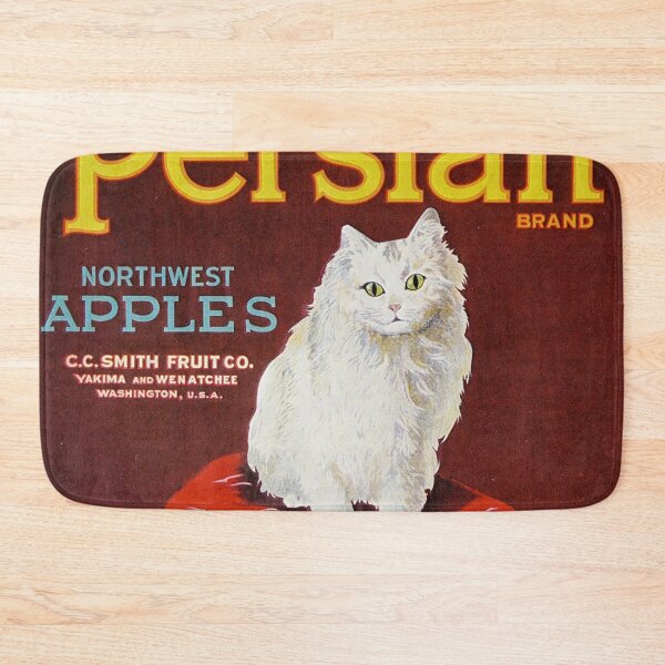 Item preview, Vintage retro advert featuring a Persian cat designed and sold by colliophoto.
