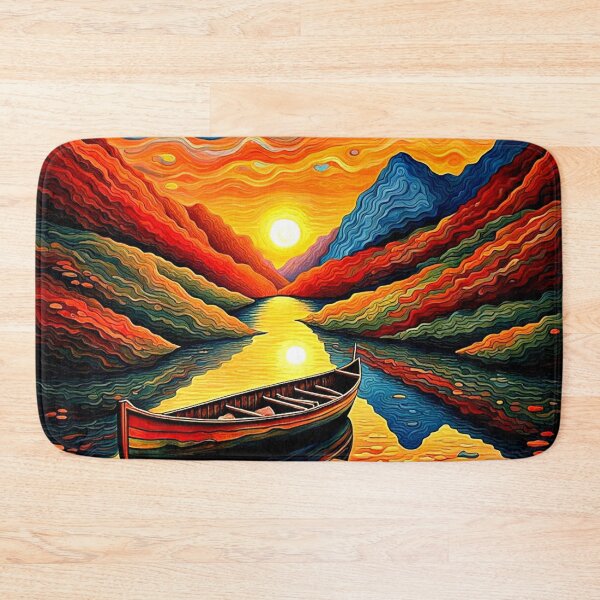 Item preview, Boat in fjord  15 designed and sold by George Hutton Hunter.