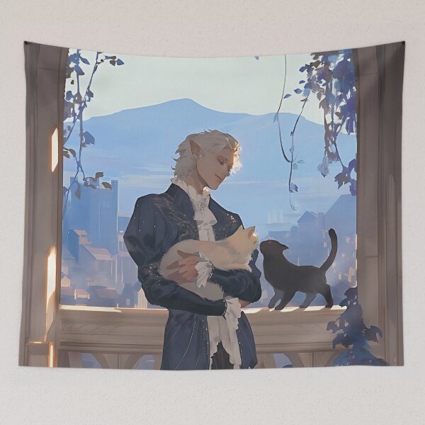 Item preview, Astarion Playing with Cats   designed and sold by ForevFantasy.