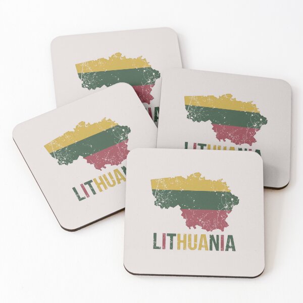 Item preview, Lithuania Map Flag Vintage designed and sold by jeshands.