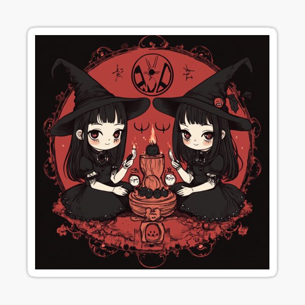 Item preview, Dark Ritual Kawaii Witches designed and sold by ChillThrill.