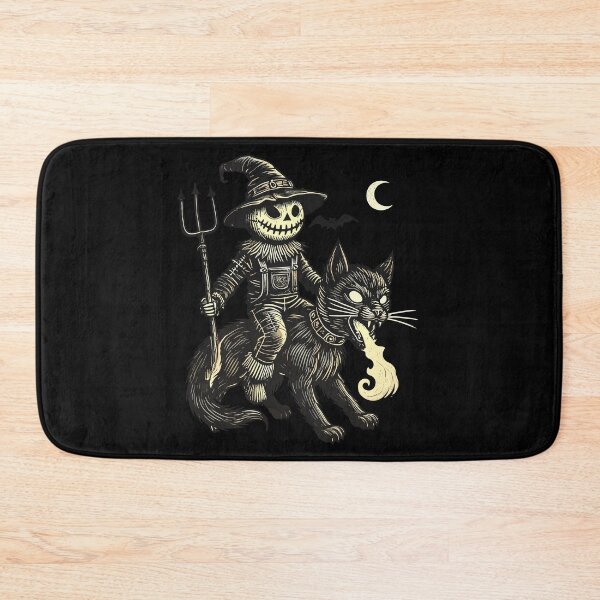 Item preview, Creepy Devil Cat Dark Cat Rider designed and sold by LuminOrb.